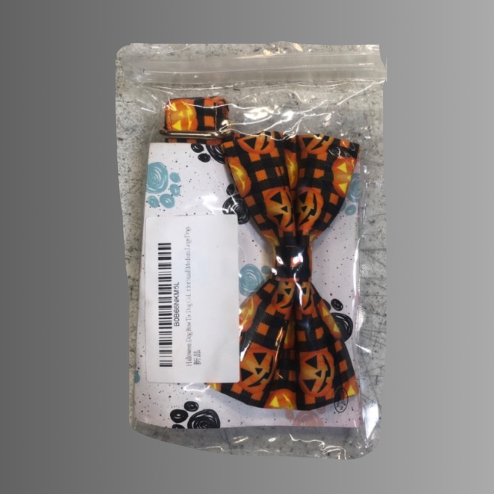 NWT Halloween Dog Collar/Bow Tie Sz Lg - Picture 2 of 2